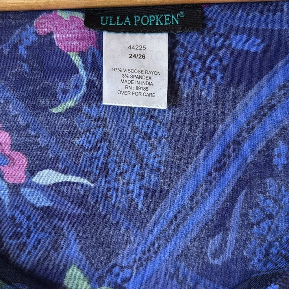 Ulla Popken plus size 24/26 dark romantic maxi dress - Picture 3 of 4